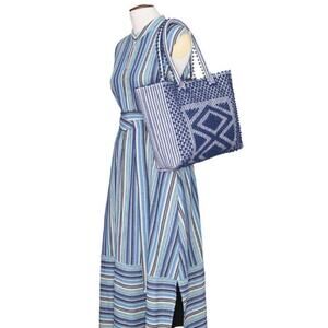 Antonello Tedde Urtei Rombi Ethically Crafted Sardinian Handwoven Cotton Tote